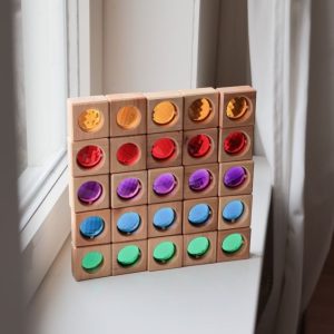 Bauspiel – Vierkante Vensterblokken, 25 stuks