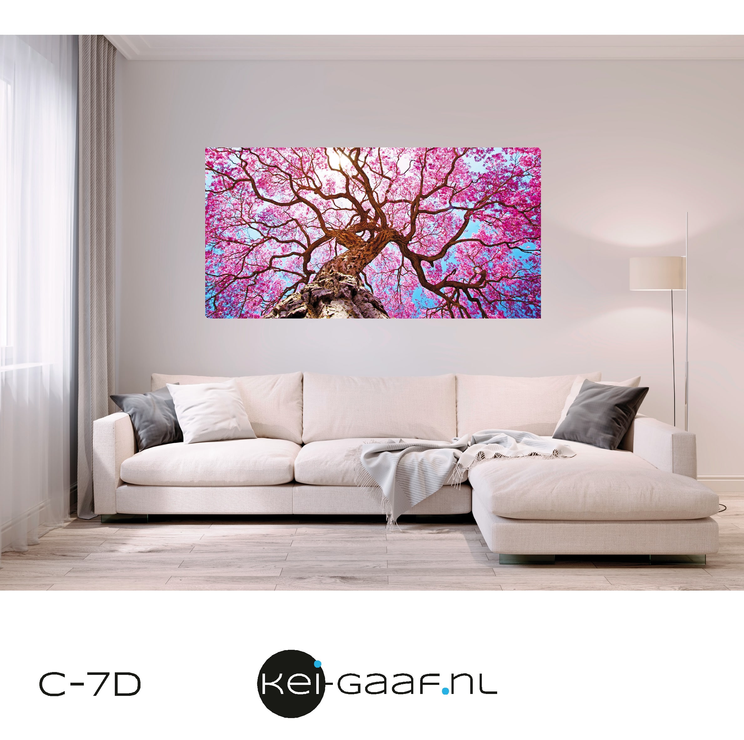 Canvas schilderij doek boom bloesem - Afbeelding 3