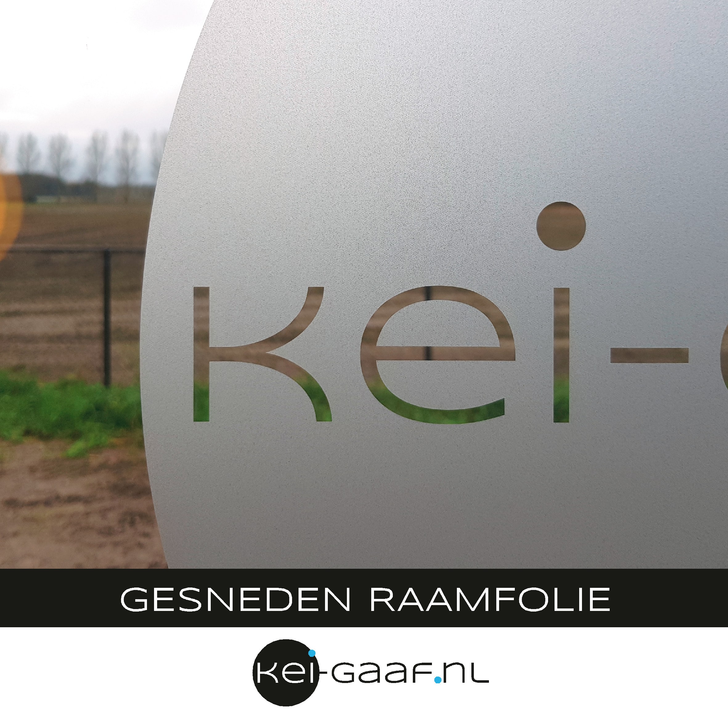 Glasfolie raamfolie melkglas met naam en home weet home 4D - Afbeelding 5