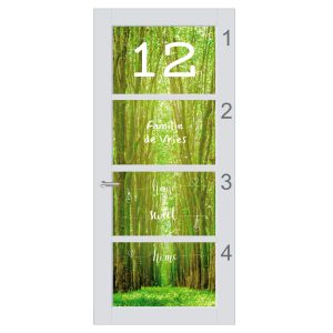 Raamfolie full colour bos bomen diepte F-8D