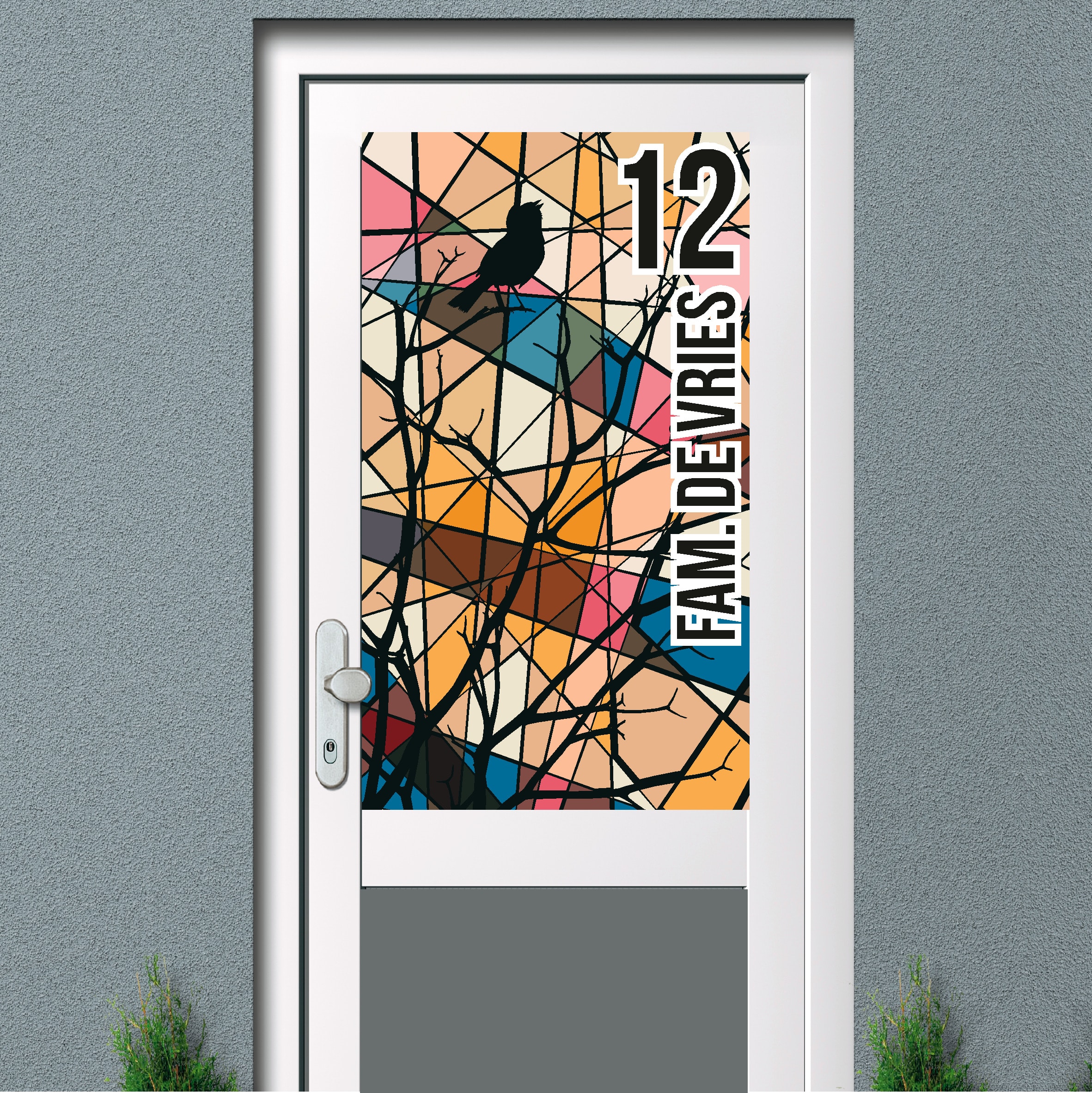 Raamfolie full colour, glasfolie, glas en lood F-3A - Afbeelding 2